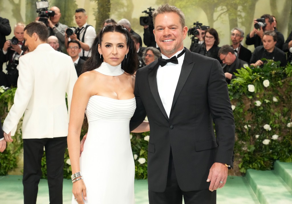 Luciana Barroso and Matt Damon
