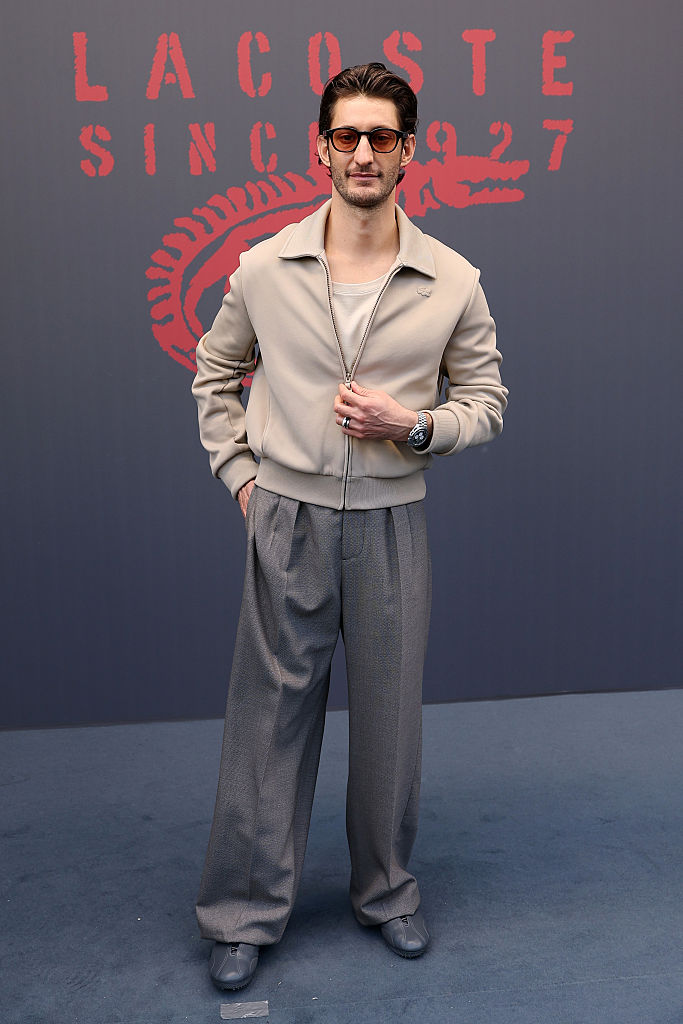 French actor Pierre Niney wears the Omega Speedsmater Moonwatch Professional