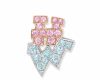 Harry Winston’s New York graffiti collection the H.W. brooch in pink sapphires and Paraíba tourmalines.